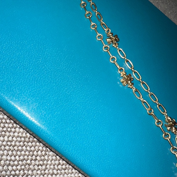 Tory Burch Gold Logo Link Necklace - Picture 4 of 5